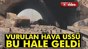 ABD’nin vurduğu üssün görüntüleri yayınlandı