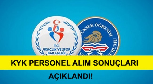 KYK sözleşmeli personel alımı başvuru sonuçları açıklandı! (KYK sözleşmeli memur alımı sonuçları)