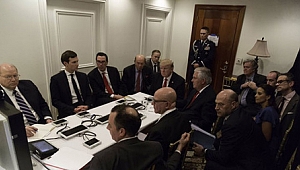 Saldırının hemen ardından Trump fotoğrafı