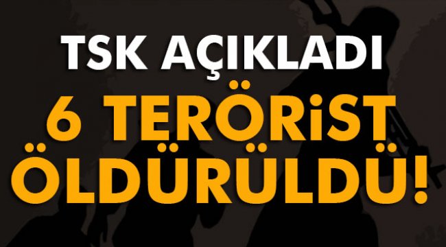 TSK: 'Tunceli kırsalına düzenlenen hava harekatında 6 terörist etkisiz hale getirildi'