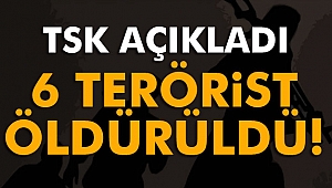 TSK: 'Tunceli kırsalına düzenlenen hava harekatında 6 terörist etkisiz hale getirildi'