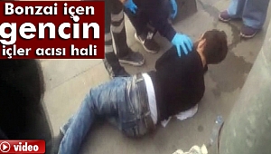 Üsküdar’da Bonzai içen gencin içler acısı hali