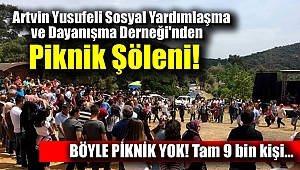 Artvin Yusufeli Sosyal Yardımlaşma ve Dayanışma Derneği'nin Piknik Şöleni