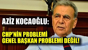 Aziz Kocaoğlu: CHP'nin problemi Genel Başkan problemi değil