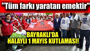 Bayraklı'da halaylı kutlama