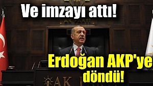 Cumhurbaşkanı Erdoğan AK Parti’ye resmen üye oldu