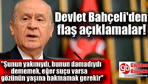 Devlet Bahçeli'den flaş açıklamalar