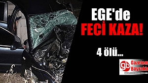 Feci kaza : TIR'la otomobil çarpıştı 4 ölü