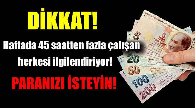 Haftada 45 saatten fazla çalışanlar dikkat