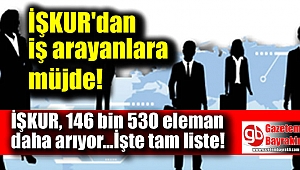 İŞKUR'dan iş arayanlara müjde