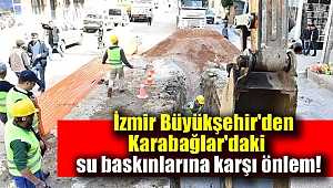 İzmir Büyükşehir Belediyesi'nden su baskınlarına önlem