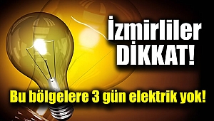 İzmir'de elektrik kesintisi