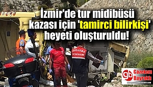 İzmir'de tur midibüsünü kazası için 'tamirci bilirkişi' heyeti oluşturuldu
