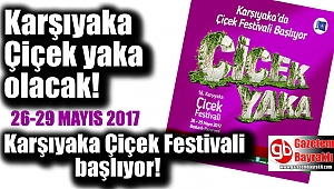 Karşıyaka çiçek festivali başlıyor