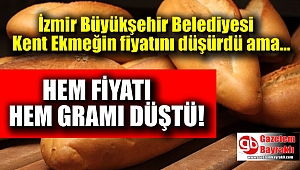 Kent Ekmeğin hem fiyatı hem gramı düştü