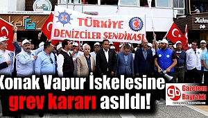 Konak Vapur İskelesine grev kararı asıldı