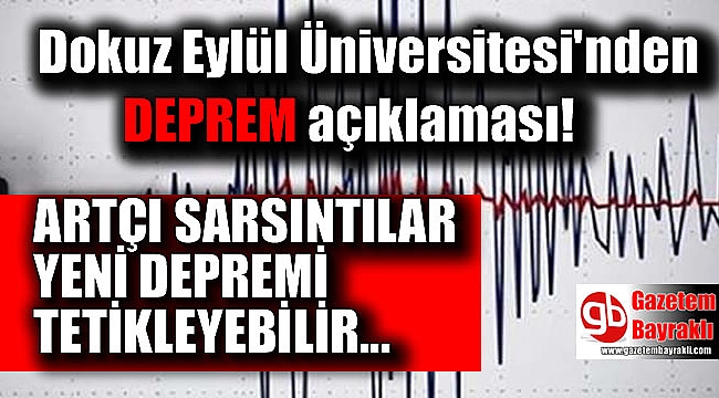 Korkutan açıklama : Manisa ve İzmir'deki depremler yeni depremleri tetikleyebilir