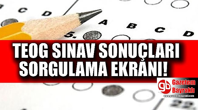 TEOG sınav sonuçları sorgulama ekranı