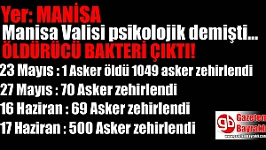 Manisa' da Asker zehirlenmelerinin tüm detayları