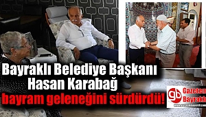 Başkan Hasan Karabağ bayram geleneğini sürdürdü