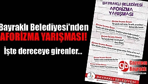 Bayraklı'da duvar yazıları yarıştı