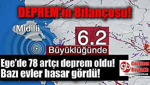 Ege’de 78 artçı deprem oldu bazı evler hasar gördü