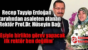 Eşini ensitü sekreteri olarak atayan Rektör'den açıklama