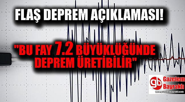 Flaş deprem açıklaması