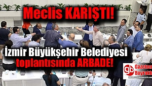 İzmir Büyükşehir Belediyesi meclis toplantısında arbade
