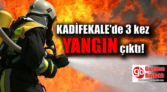 Kadifekale ağaçlandırma sahasında 3 kez yangın çıktı