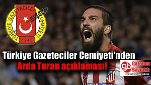 Türkiye Gazeteciler Cemiyeti'nden Arda Turan açıklaması