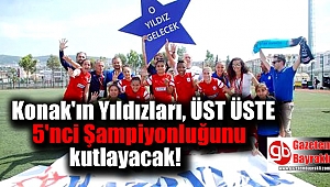 Üst üste 5. kez şampiyon olan Konak Belediyespor şampiyonluk kupasını bugün alacak