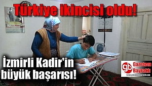Ütü masasında ders çalışarak Türkiye 2'ncisi oldu