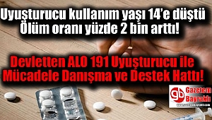 Uyuşturucu kullanımına bağlı ölümler arttı