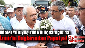 Adalet Yürüyüşü'nde Kılıçdaroğlu'na İzmir'in dağlarından Papatya