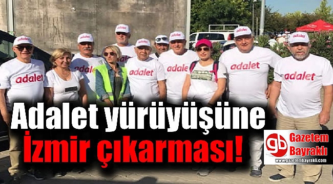 Adalet yürüyüşüne İzmir çıkarması