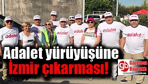 Adalet yürüyüşüne İzmir çıkarması