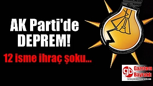 AK Parti'de 12 isme ihraç şoku