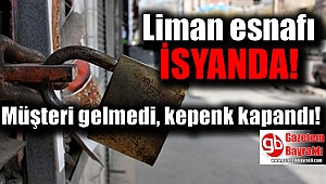 Alsancak Limanı esnafı kepenk indirdi