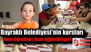 Bayraklı Belediyesi'nin kursları hem öğretiyor, hem eğlendiriyor