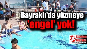 Bayraklı’da yüzmeye engel yok