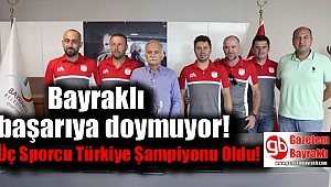 Bayraklı sporda başarıya doymuyor