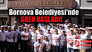 Bornova Belediyesinde İşçiler Grevde