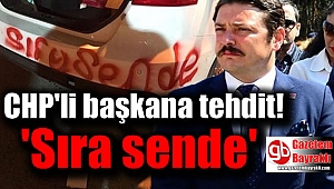 CHP'li başkana tehdit