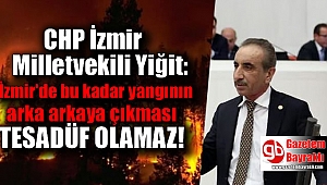 CHP'li Yiğit: İzmir'de bu kadar yangının arka arkaya çıkması tesadüf olamaz
