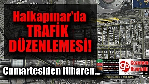Halkapınar'da trafik düzenlemesi