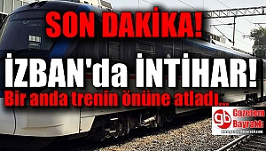 İZBAN'da intihar