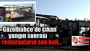 İzmir'de çıkan yangında restoranlar bu hale geldi
