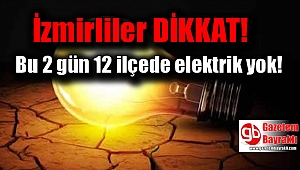 İzmir'de elektrik kesintisi