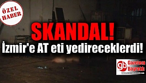 İzmir'e at eti yedireceklerdi